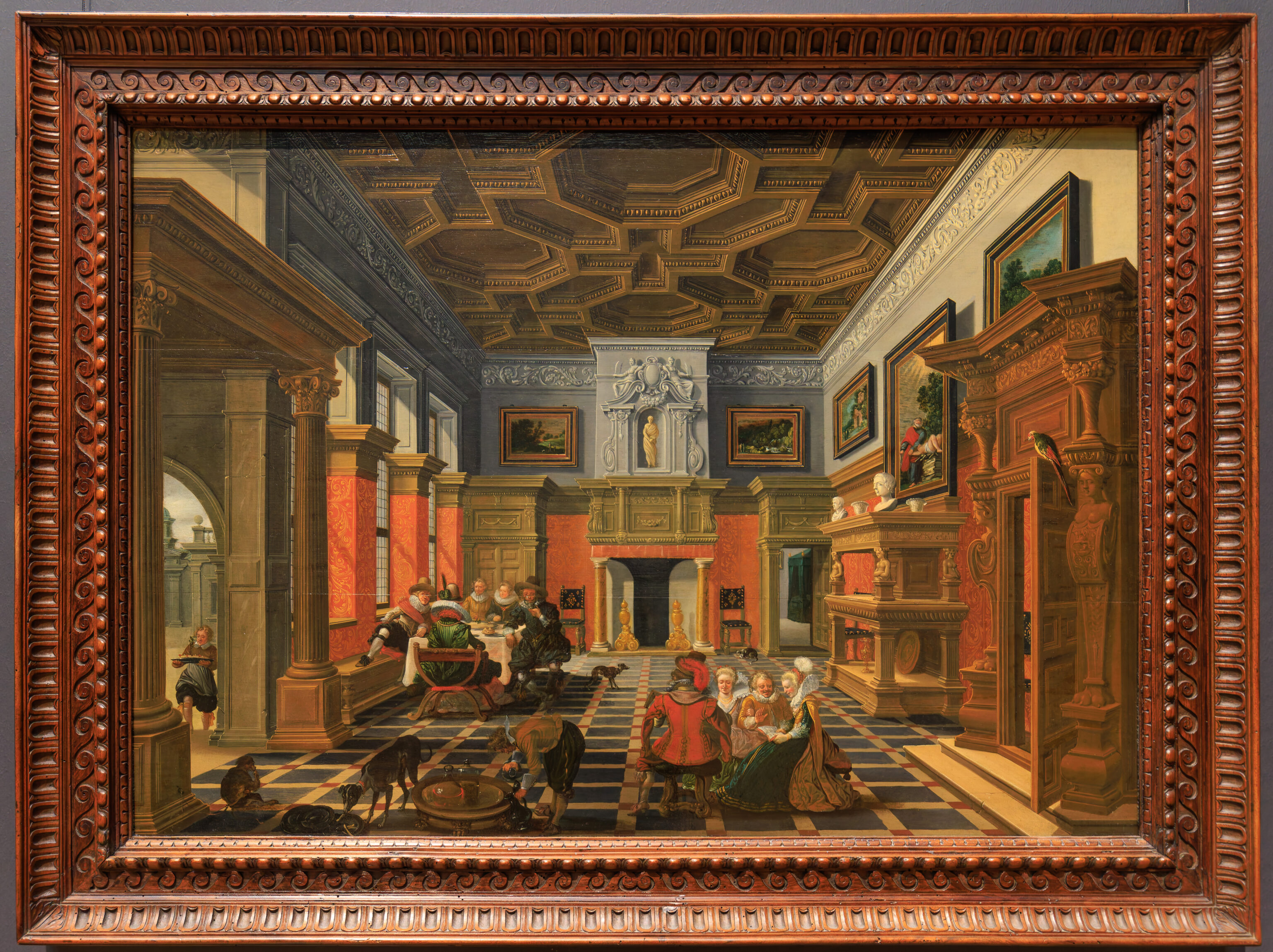 Bartholomeus van Bassen, Interior with a Company, 1622-1624