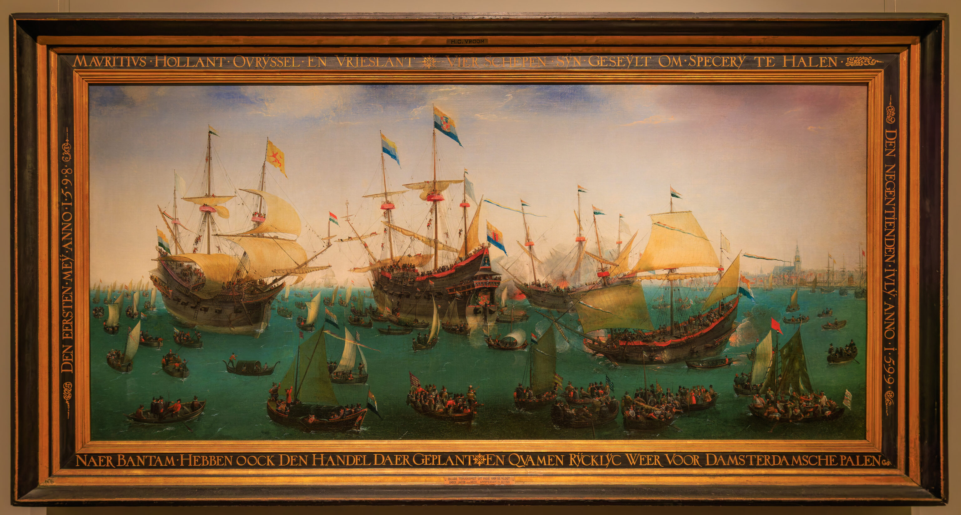 Hendrik Cornelisz Vroom, The Return to Amsterdam  of the Second Expedition to the East Indies, 1599