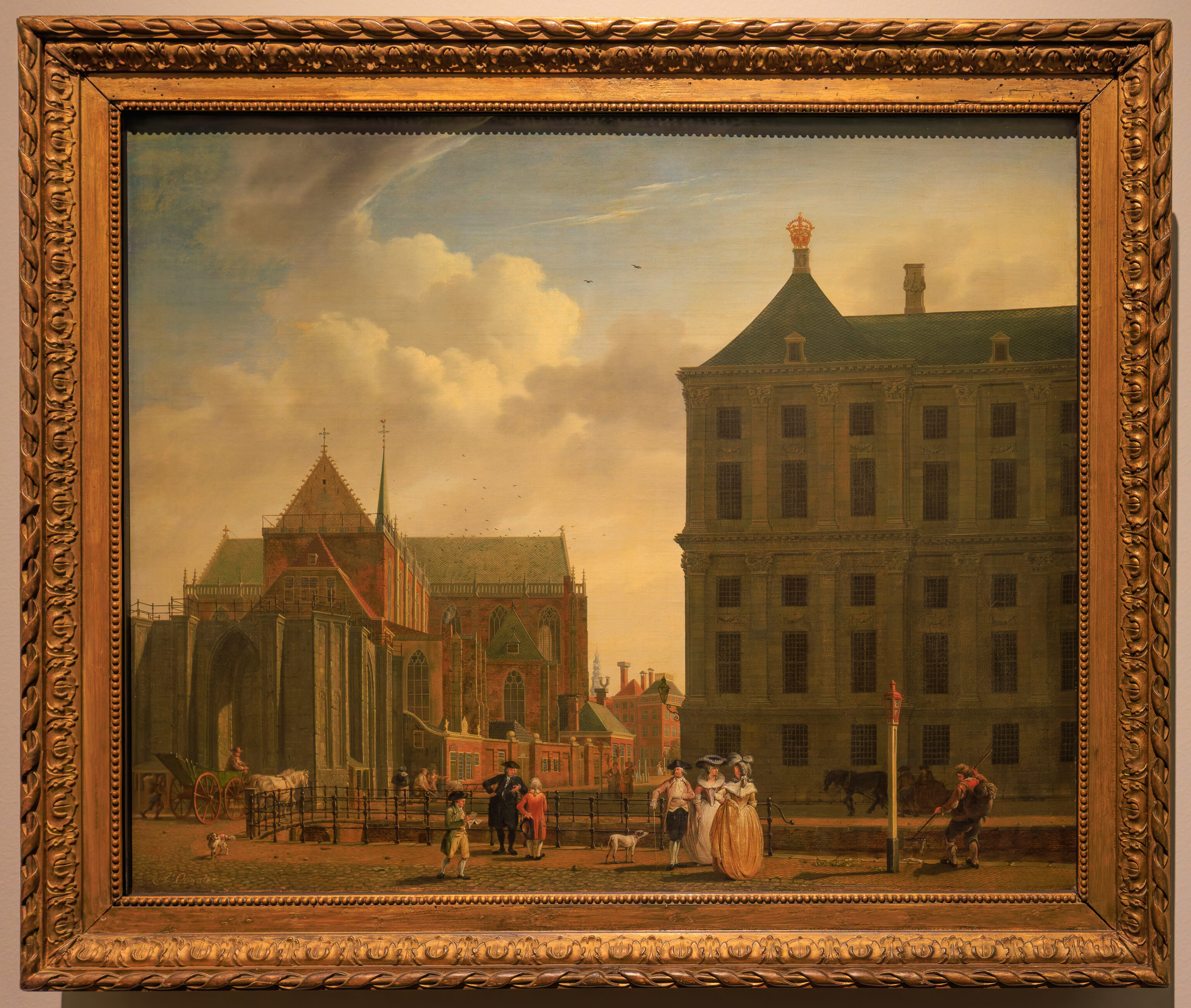 Isaac Ouwater, The Nieuwe Kerk and the Town Hall on the Dam in Amsterdam, ~1780-1790