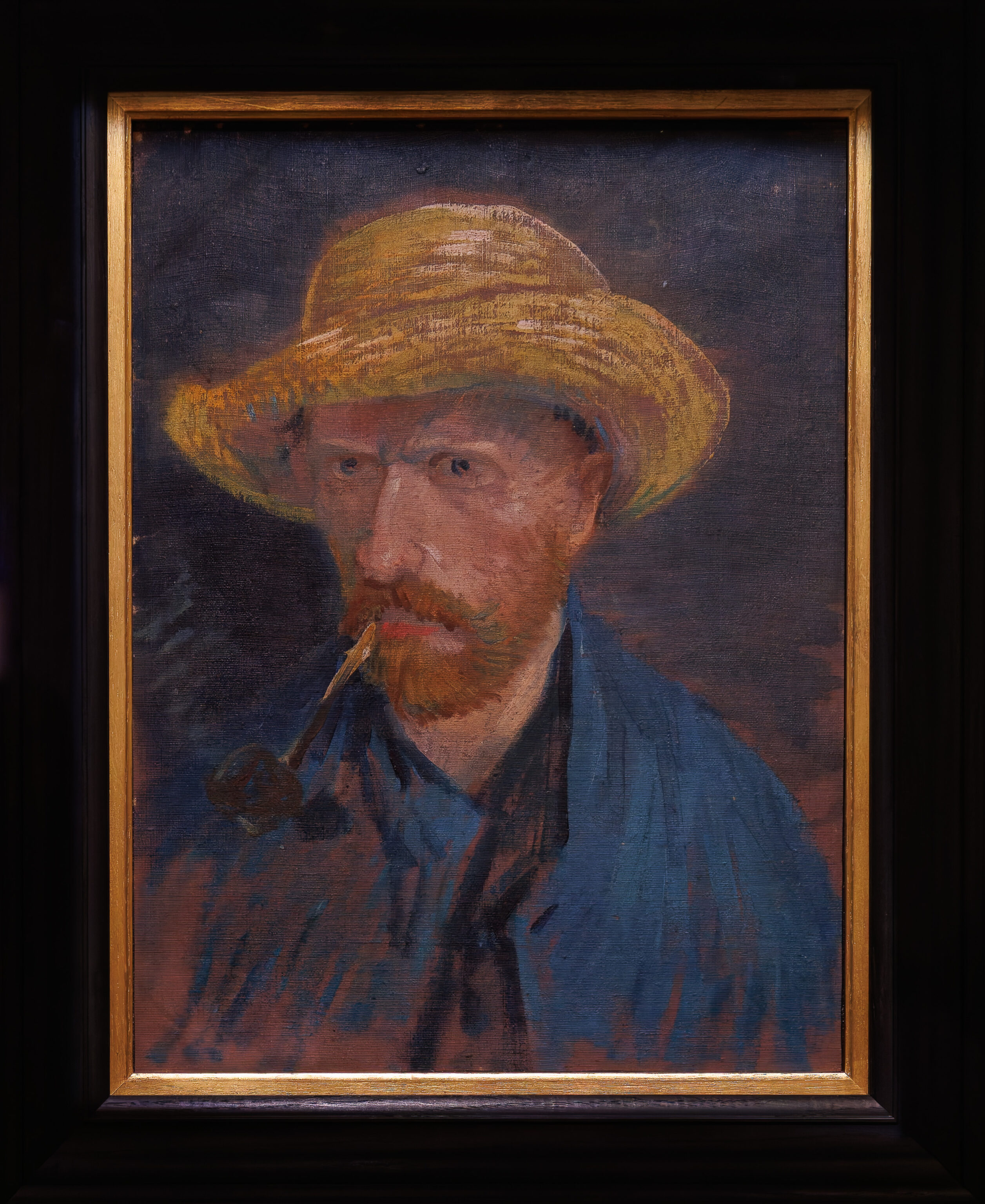 Vincent Van Gogh, Self-Portrait with a Straw Hat and Pipe, 1887