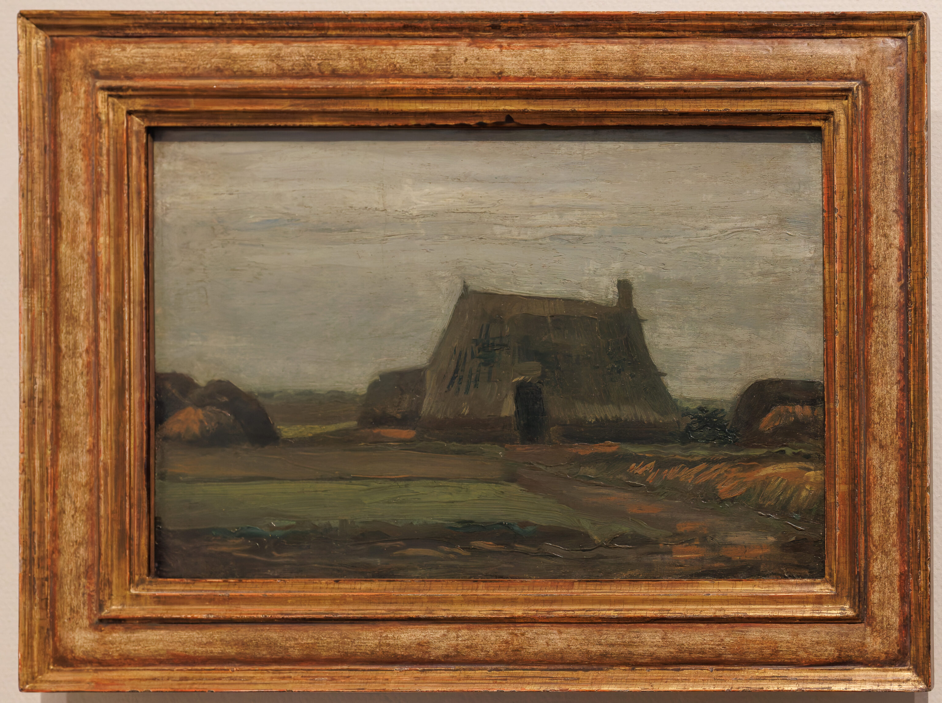 Vincent van Gogh, Farm with Stacks of Peat, 1883