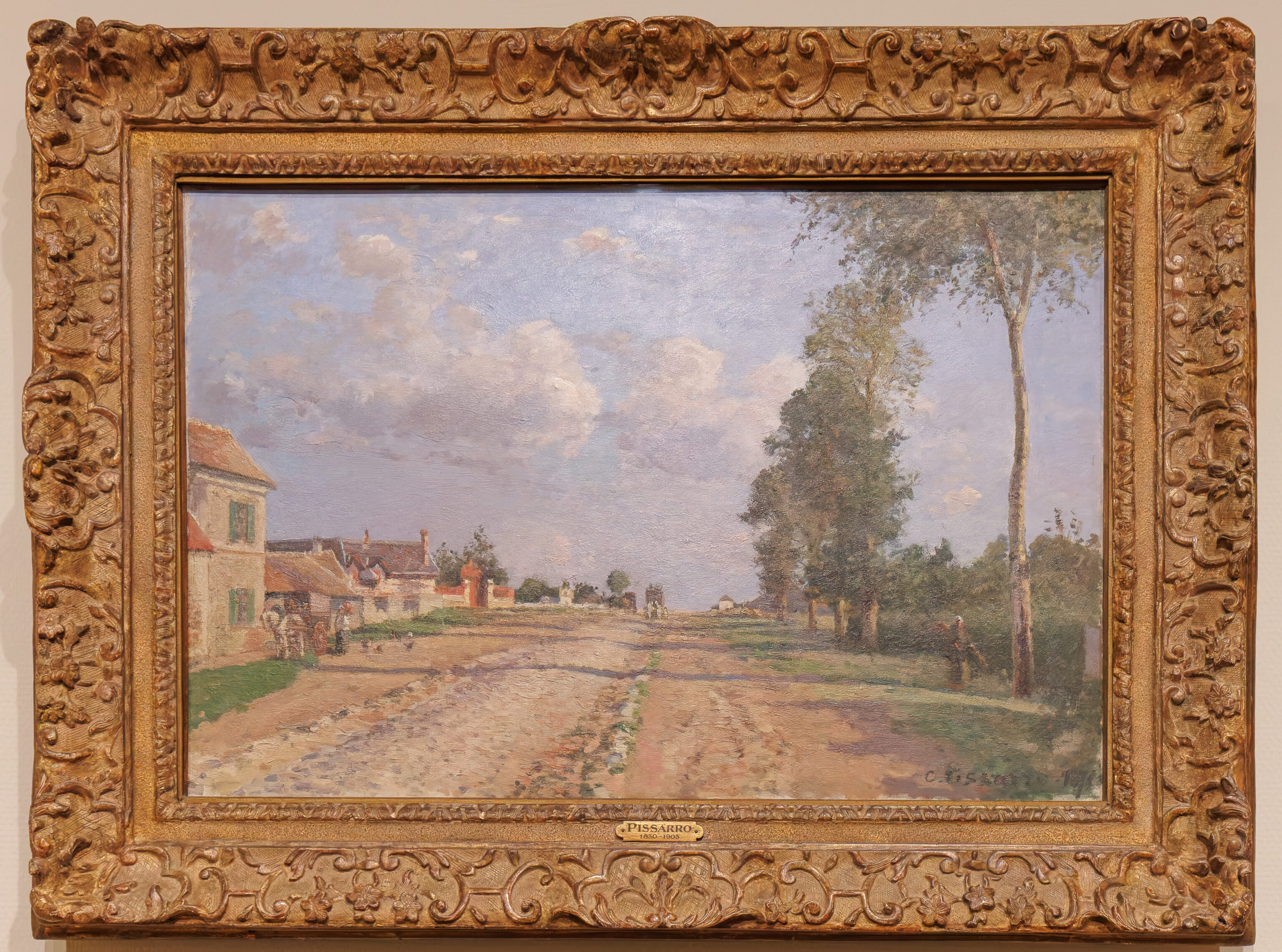 Camille Pissarro, Route de Versailles, Rocquencourt, 1871