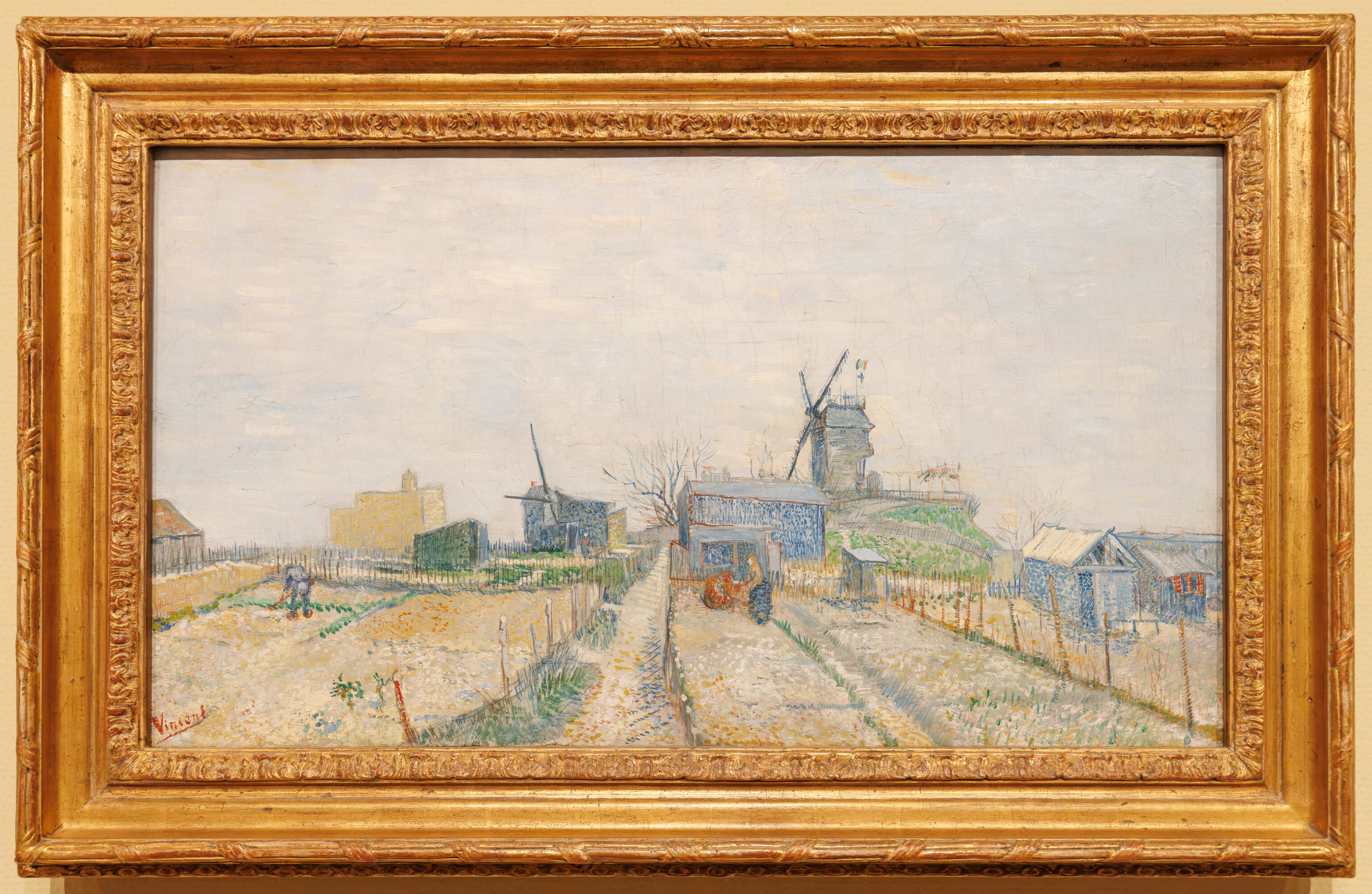 Vincent van Gogh, Montmartre: Windmills and Allotments, 1887