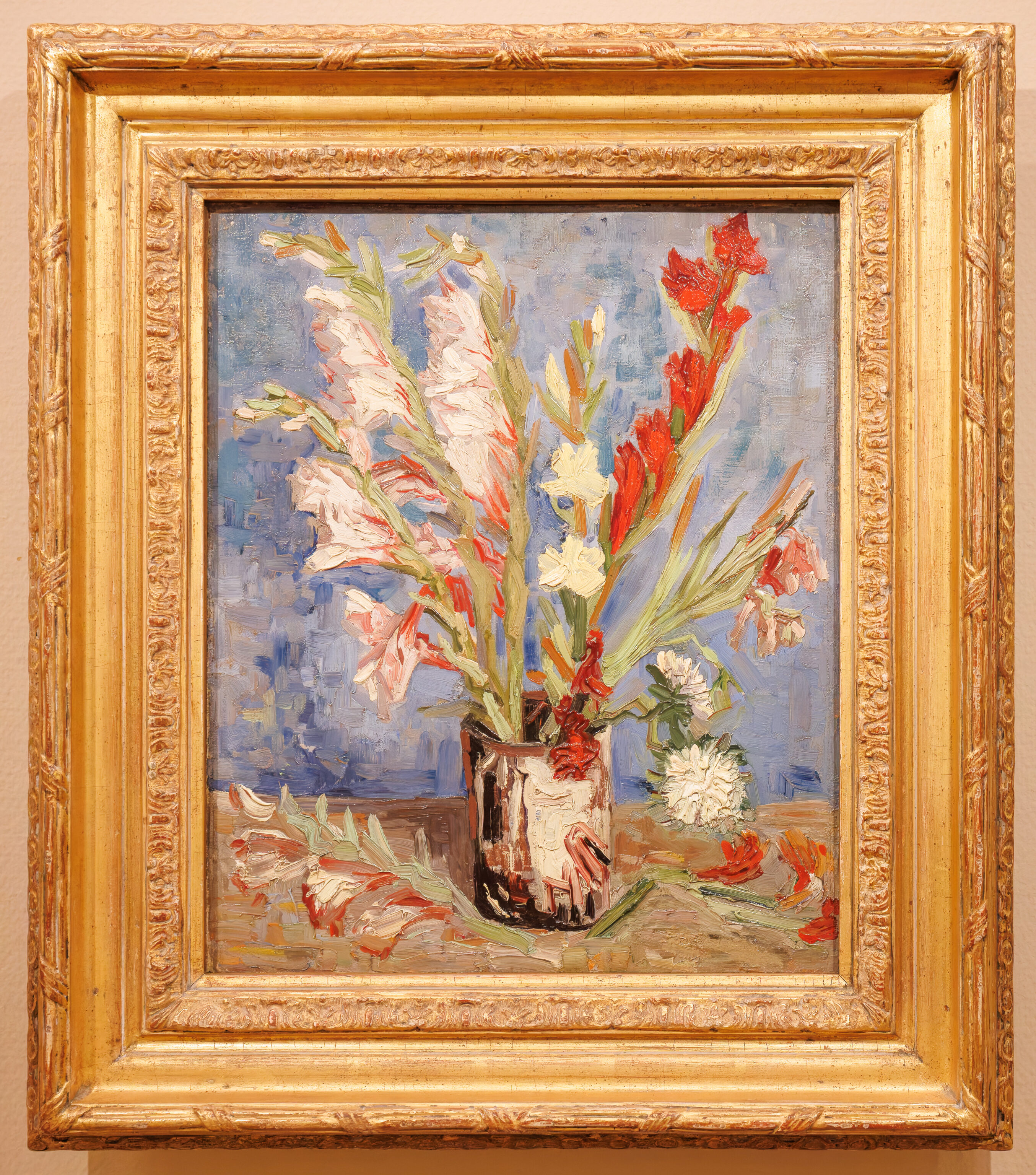 Vincent van Gogh, Vase with Gladioli and Chinese Asters, 1886